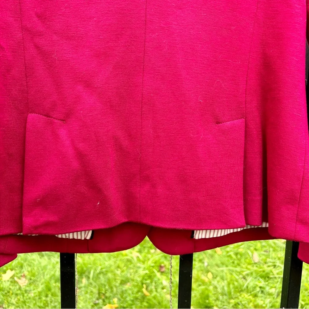 JCPenney Raspberry Blazer Jacket | Size L | - Picture 9 of 14